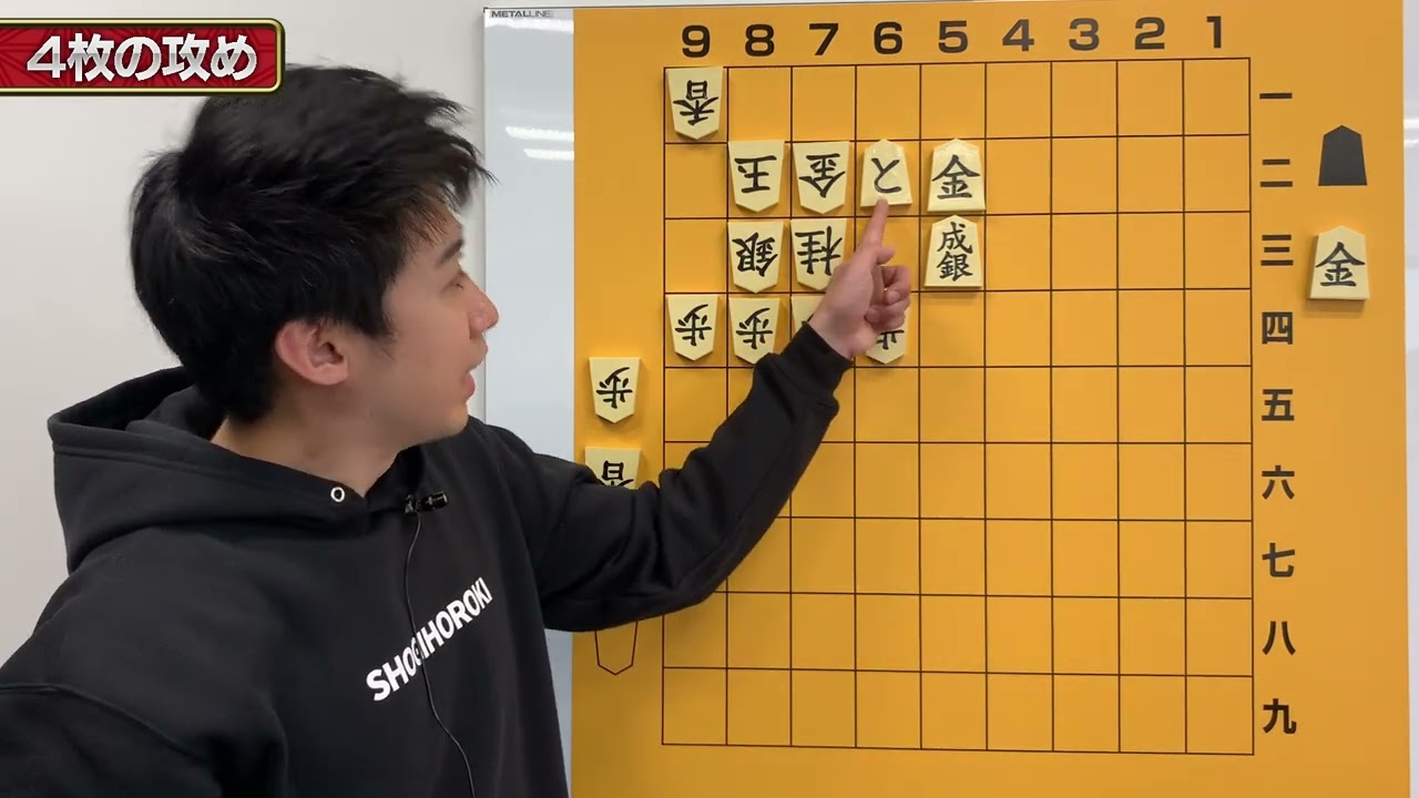 【棋神ラーニング上級編】4枚の攻め