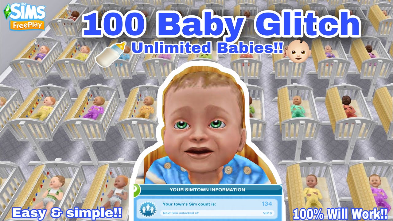 Sims Freeplay | Baby Glitch 2021 | Unlimited Babies | Having More Than 35 People | Very Easy | Works