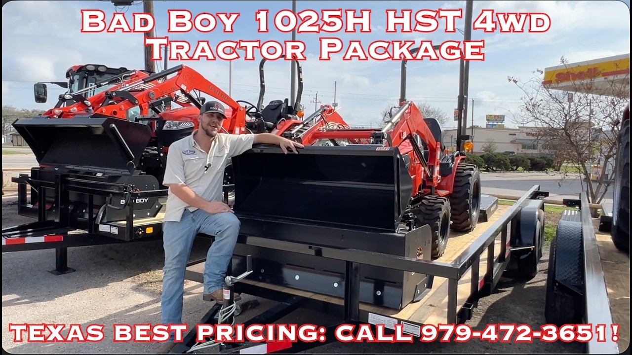 Комплектация трактора Bad Boy Tractors Series 1025H HST 4WD 2026 года выпуска.