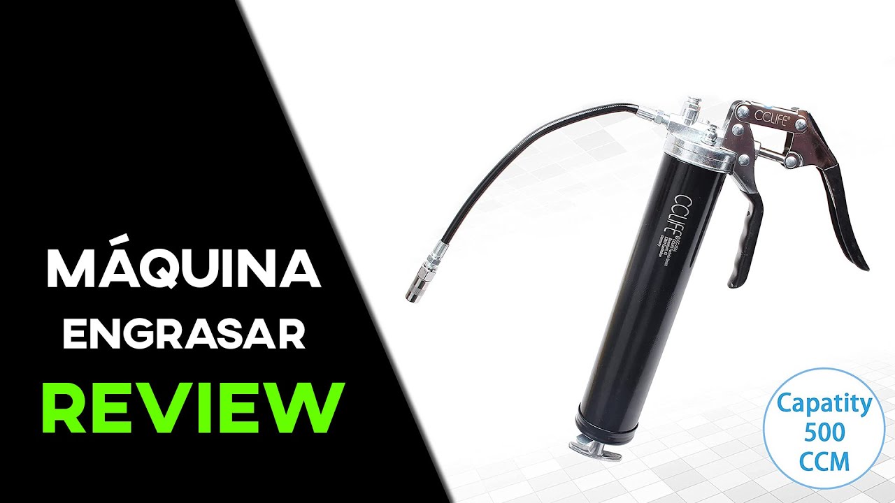 ✅CCLIFE | Pistola Engrasadora Manual | Bomba de Engrase con Manguera Flexible | REVIEW AMAZON