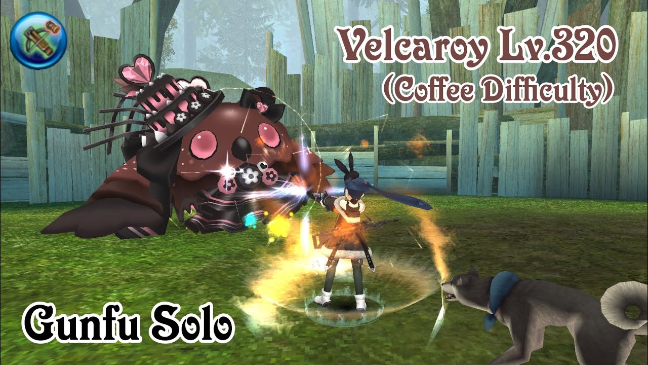 Solo Velcaroy Lv.320 (Coffee) - Gunfu (Bowgun/Knux) || Toram Online