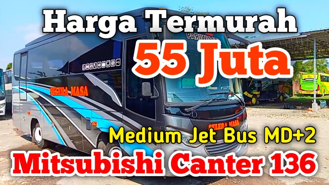 JUAL BUS MEDIUM CANTER JB2+ ( Spedo Meter Rendah Ex Pariwisata )