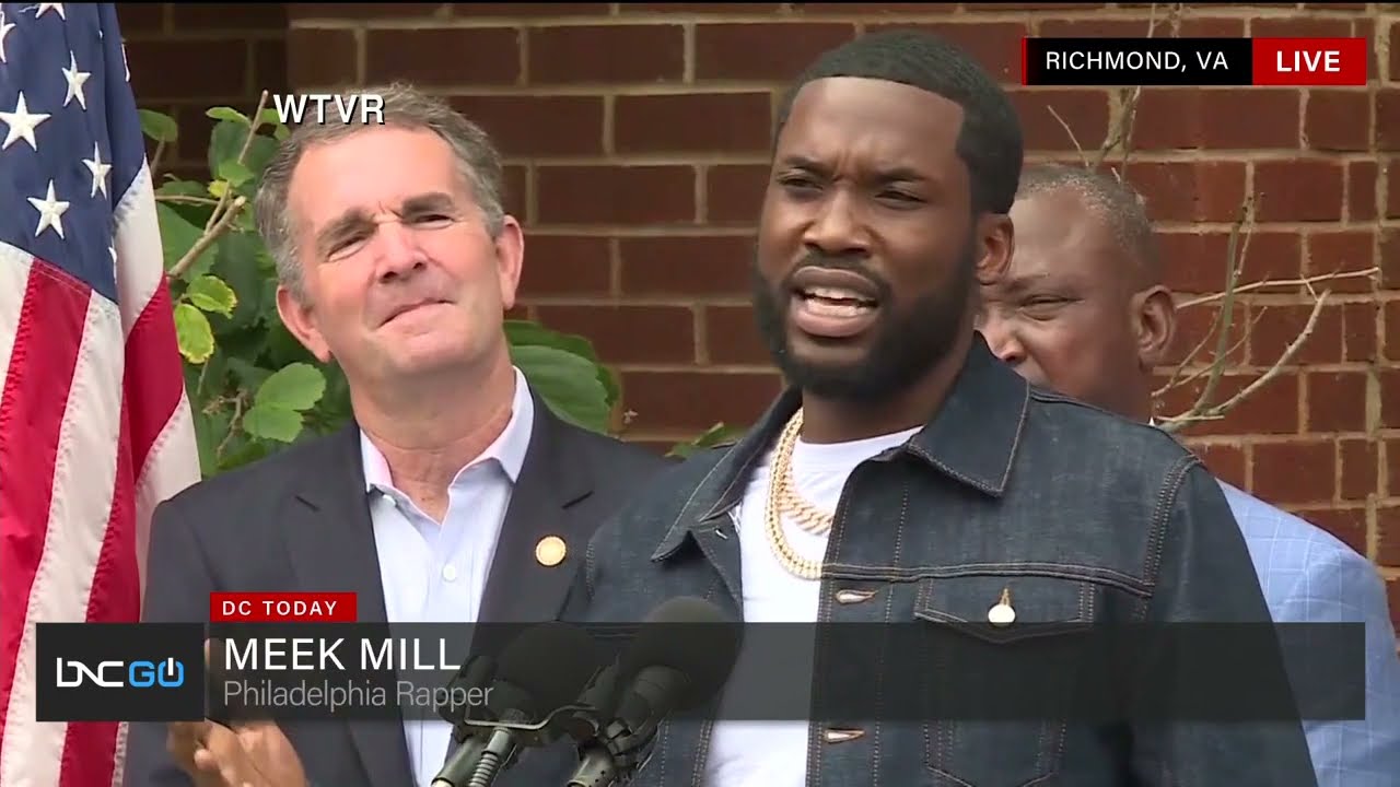 Meek Mill Joins Gov. Northam Signing Probation Reform