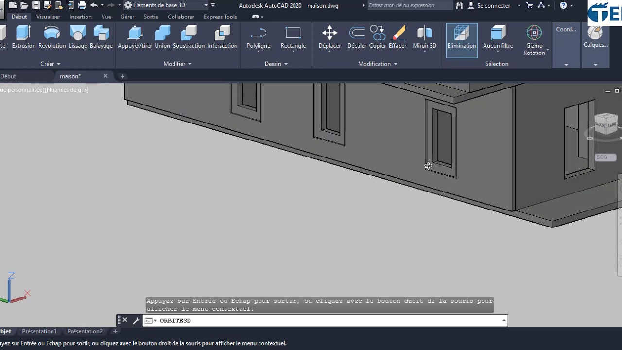 AutoCad 3D partie 2