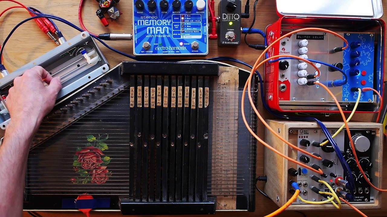 Autoharp through Glitch Delay