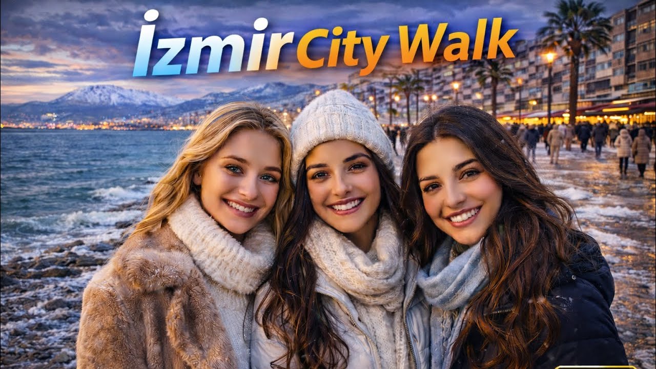 Izmir City Walk | Seaside Magic — Konak → Alsancak in 4K