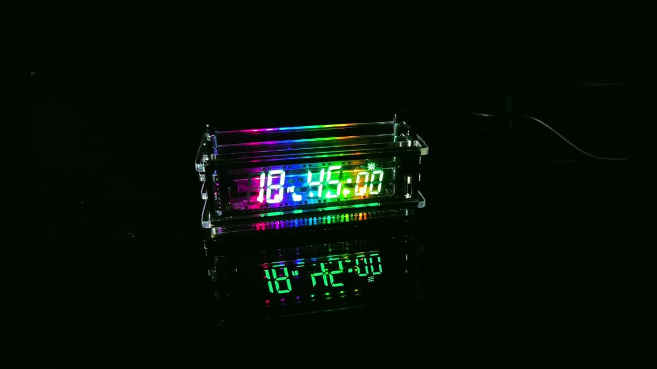 Soviet-Inspired VFD Clock: Sharp Display & High Brightness for Every Workspace
