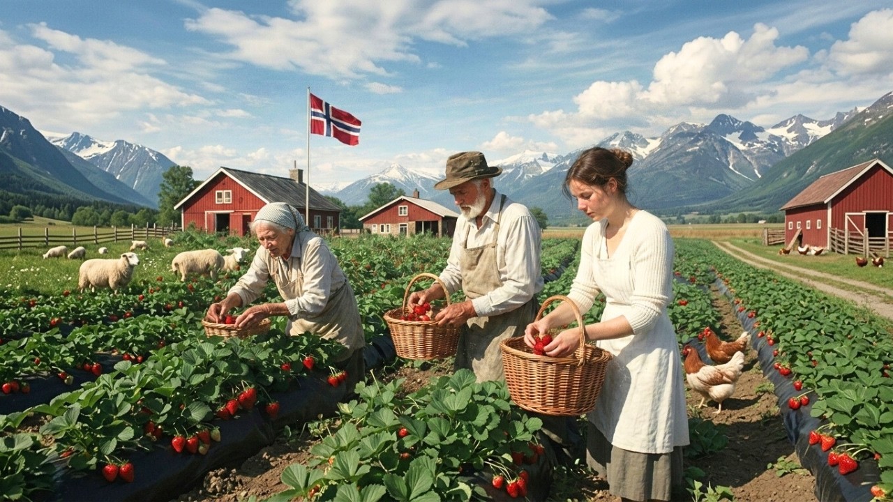 Peaceful Countryside Garden Life - USA Strawberry Picking & Garden Harvest Farm Routine 🍓🌿