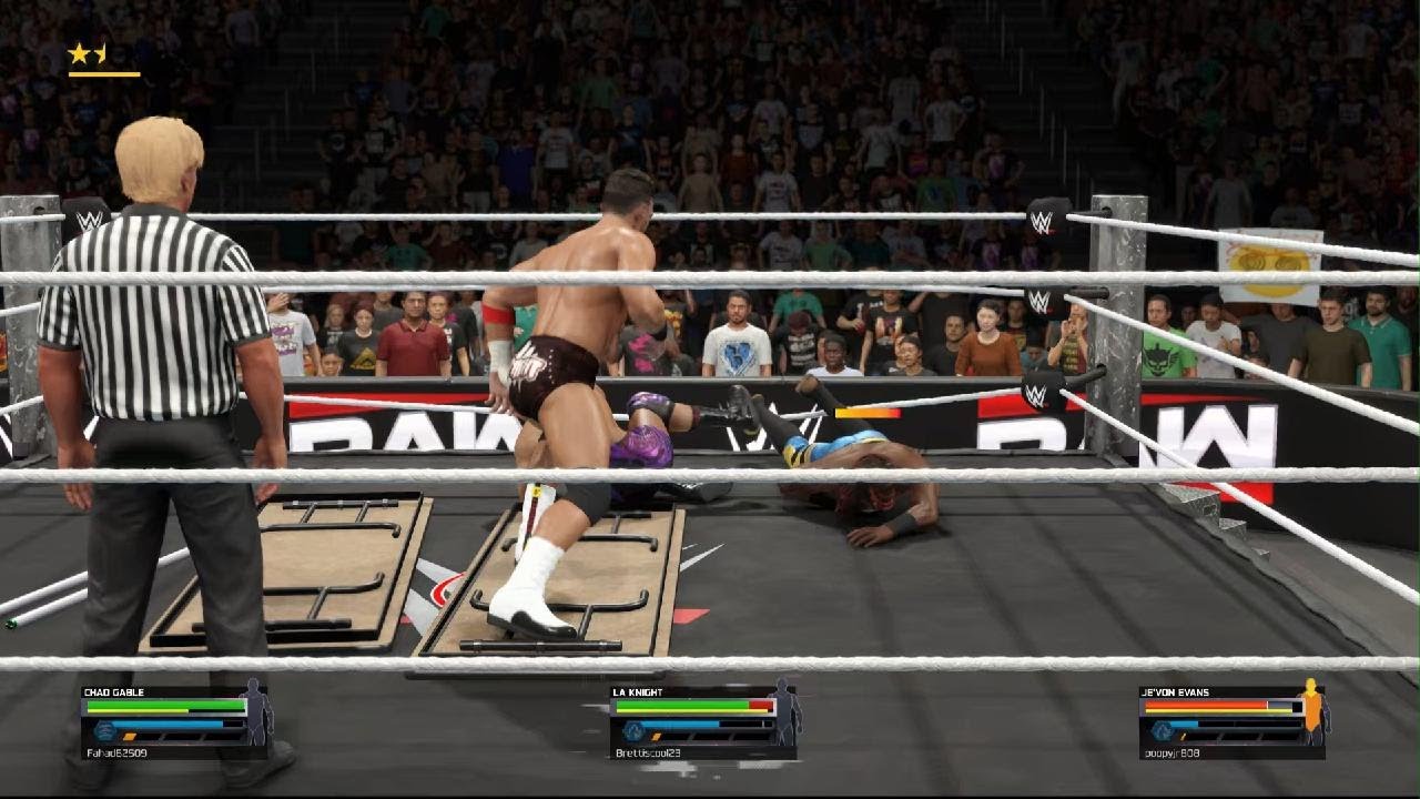 Insane triple threat match!