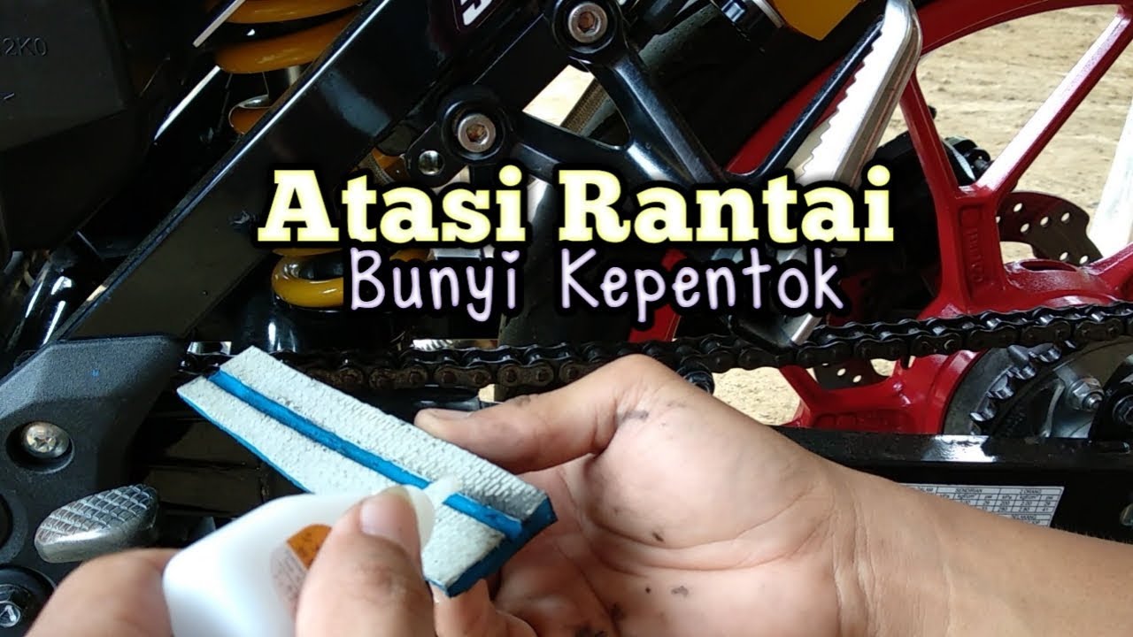 Cara atasi rantai berisik atau bunyi  kepentok satria/raider fu saat lewati jalan berlubang