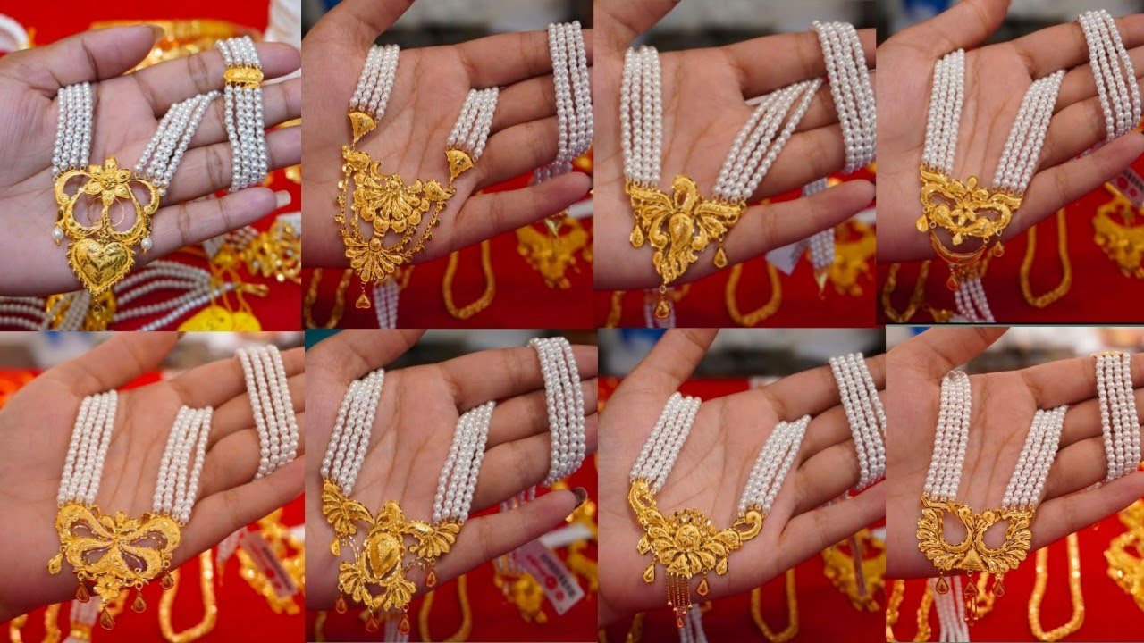 Latest 22k gold shitahar new design customised with light weight Sathi simply life 