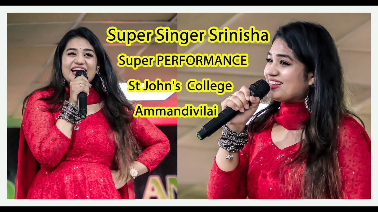 Super Singer Srinisha  St John's College Performance