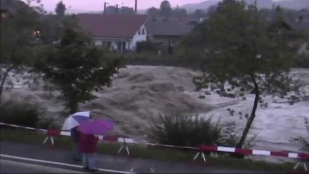 August 2005, Hochwasser Ilfis in Langnau im Emmental