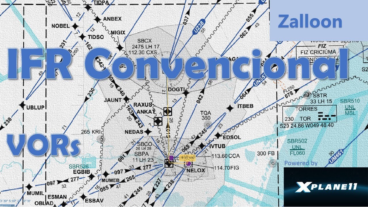 Como usar VORs - IFR Convencional - X-Plane 11.50