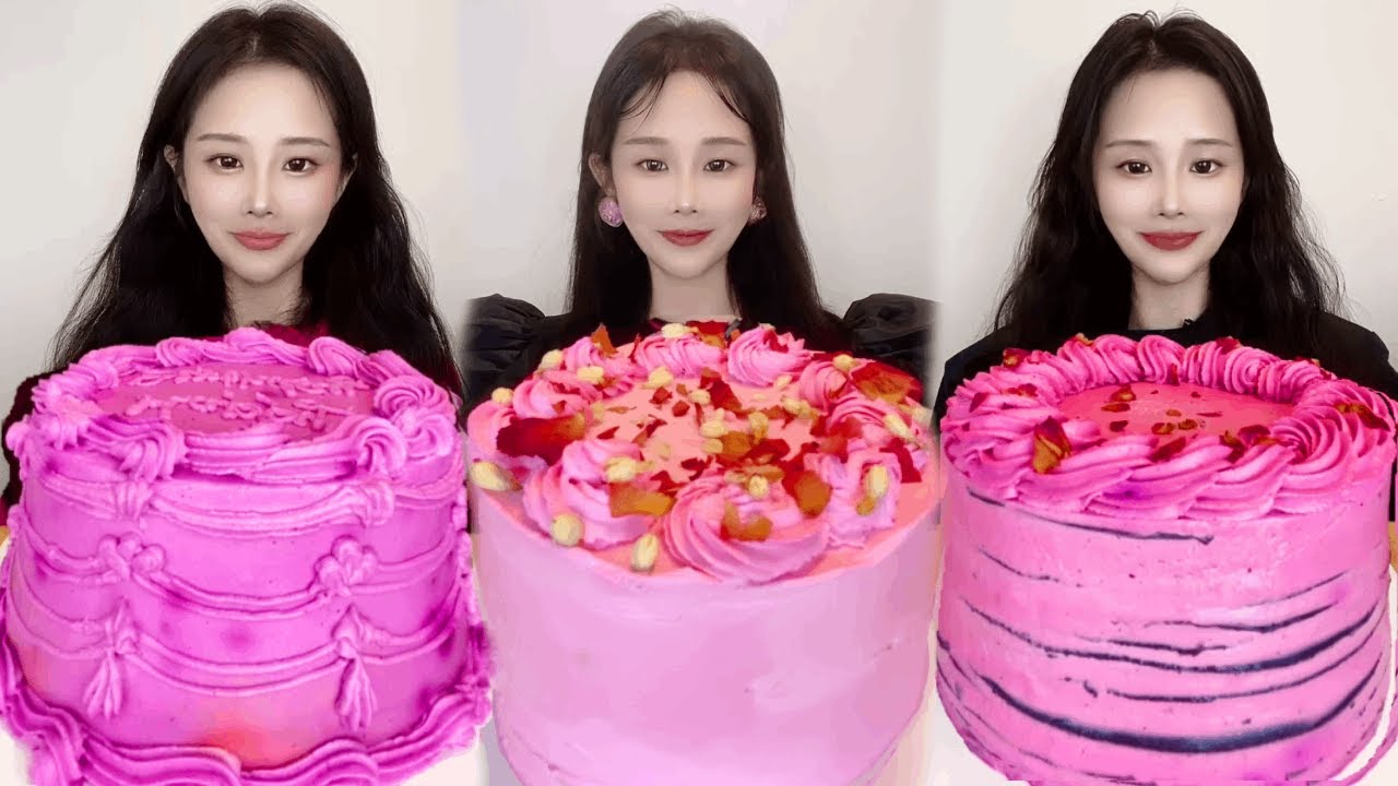 Asmr🍰Eating Dragon Fruit Raspberry🍰 (Soft And Waxy Sound) 크림丨먹방丨Mukbang丨Satisfying丨Eatings