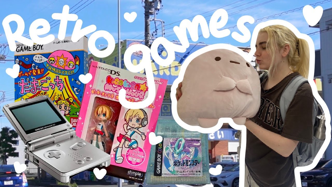 中古品の買い物: retro game hunting in japan, tamagotchi gacha, bowling