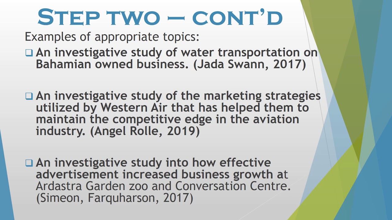 Commerce Coursework Tutorial - Selecting Your Topic