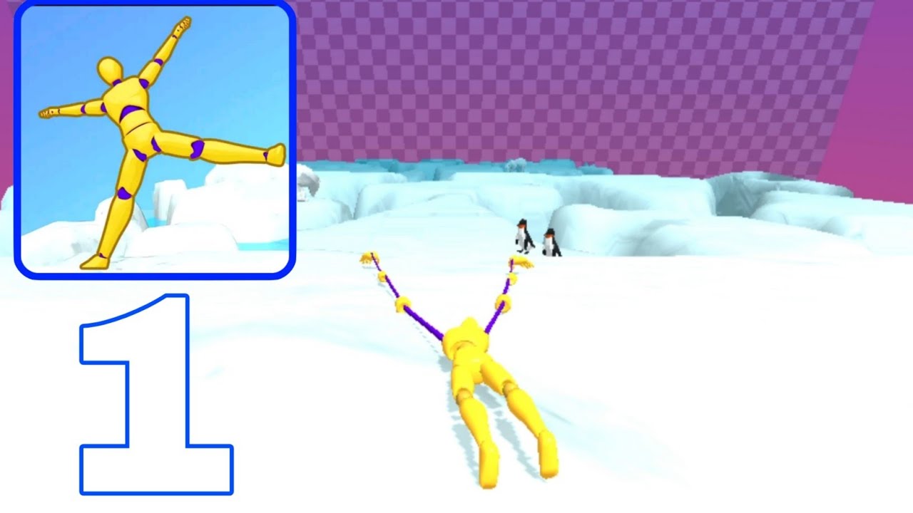 Rubber Jumping: Slingshot Doll - Gameplay Walkthrough Part 1 - Ragdoll Rubber Jumping (Android, iOS)