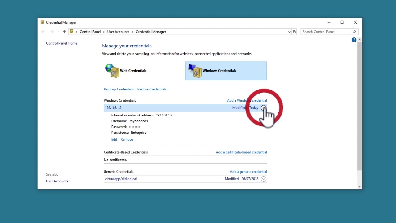 Synology NAS tip - How to Clear cached or saved network user credentials from Windows 10