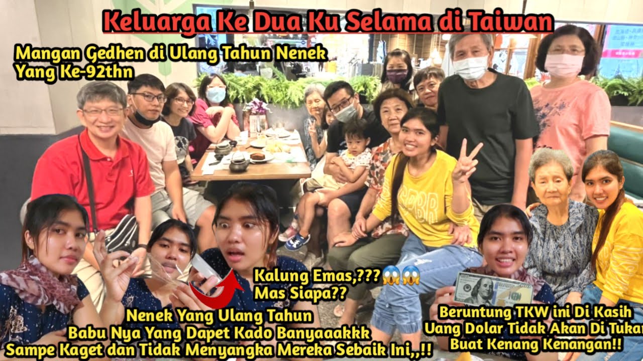 spesial hari ulang tahun nenek tkw ini beruntung dapat hadiah banyak dari anaknya pak boss