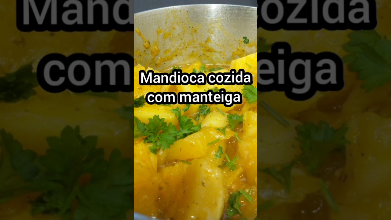 Mandioca cozida com manteiga #fogaoalenha #receitas #comida #comidacaseira #comidacaipira
