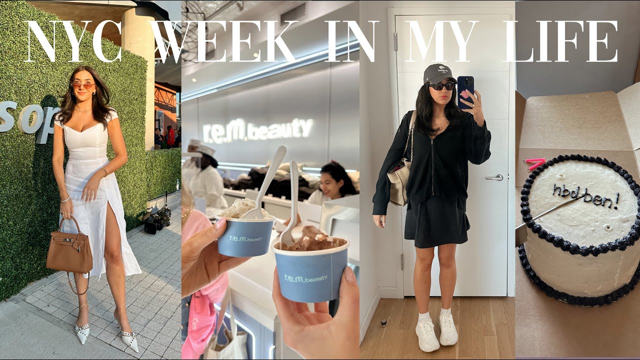 week in my life in the CITY | US open, trader joes haul, events, end of the summer in NYC!