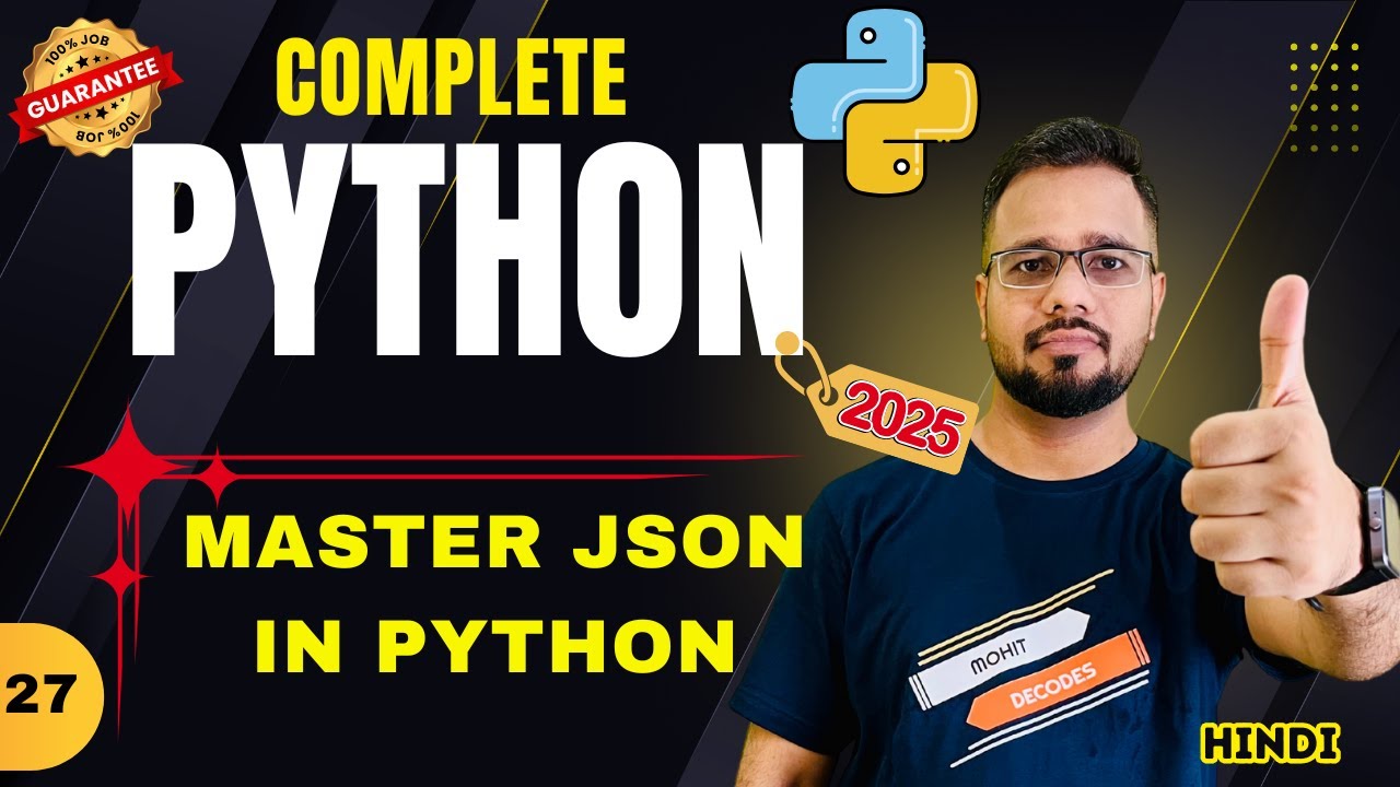 Python Tutorial in Hindi #27 - What is JSON?