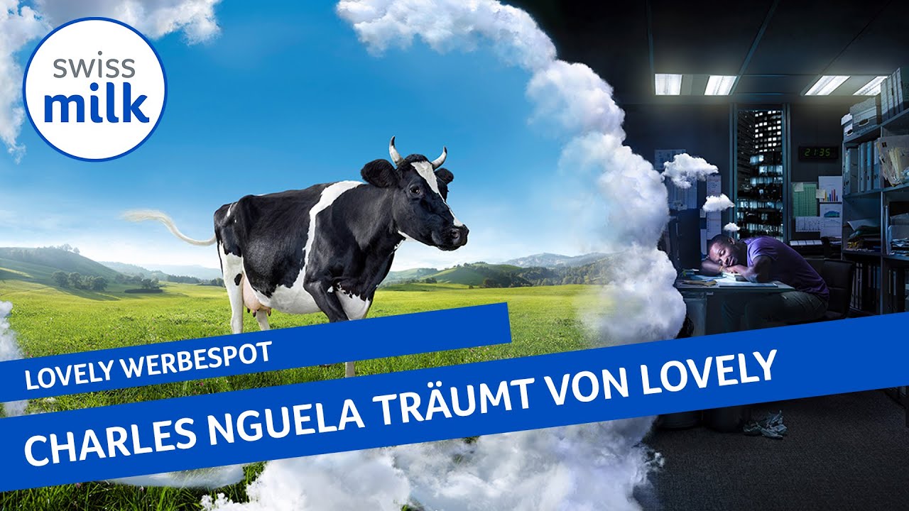 Charles Nguela tr&auml;umt von Zeit mit Lovely auf der Weide | Werbespot | Swissmilk (2020)