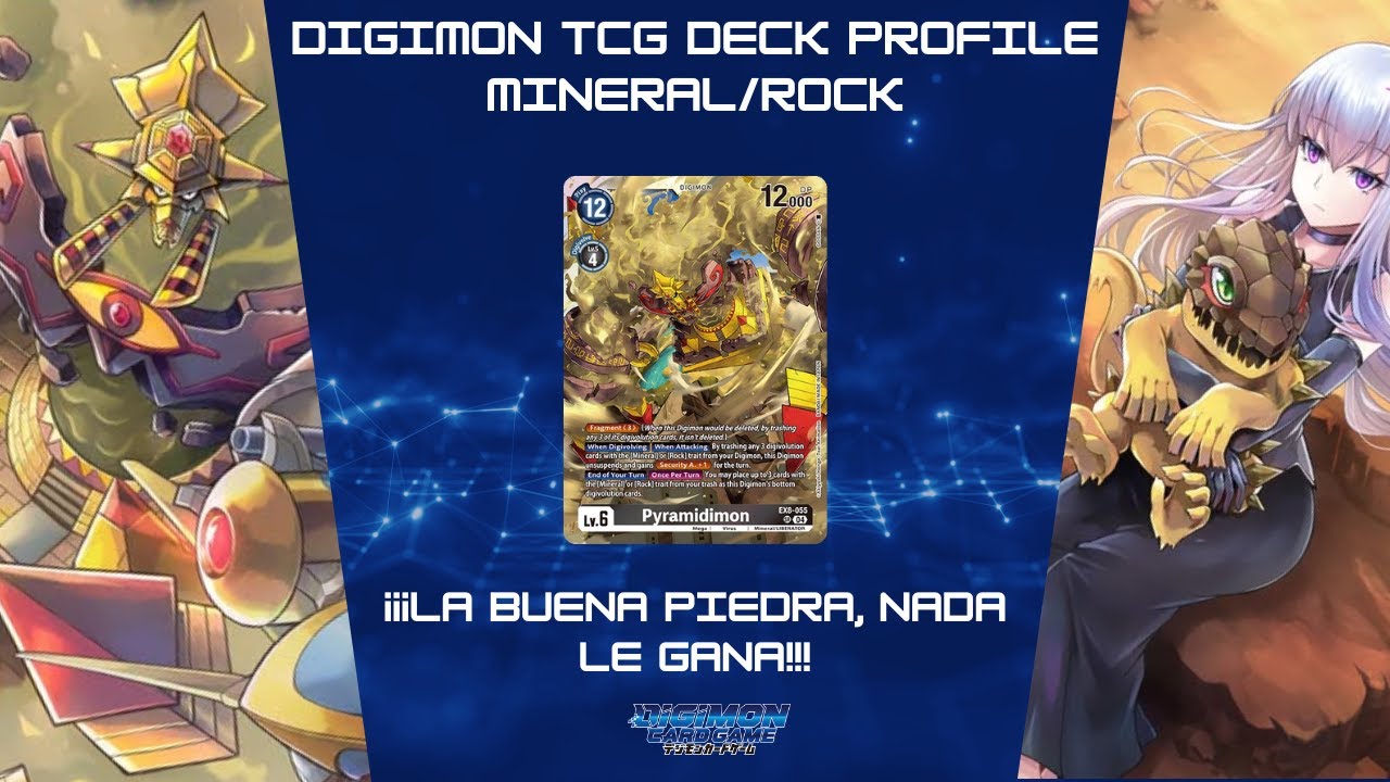 Deck Mineral/Rock 🗿🪨🗿🪨🗿estrategias y perfil completo| Digimon Tcg Deck profile| D-brigang