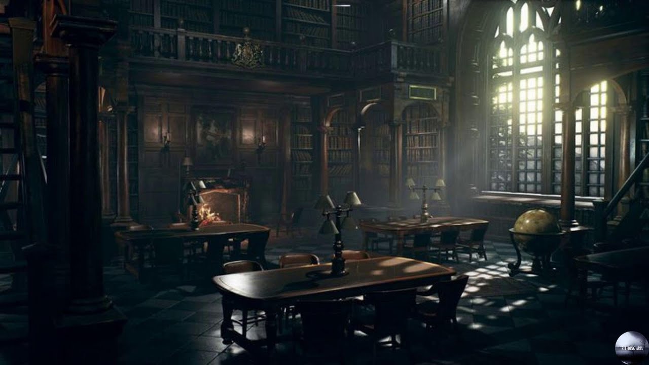 Dark Classical Academia - You&rsquo;re studying in a large library at midnight 🕯️