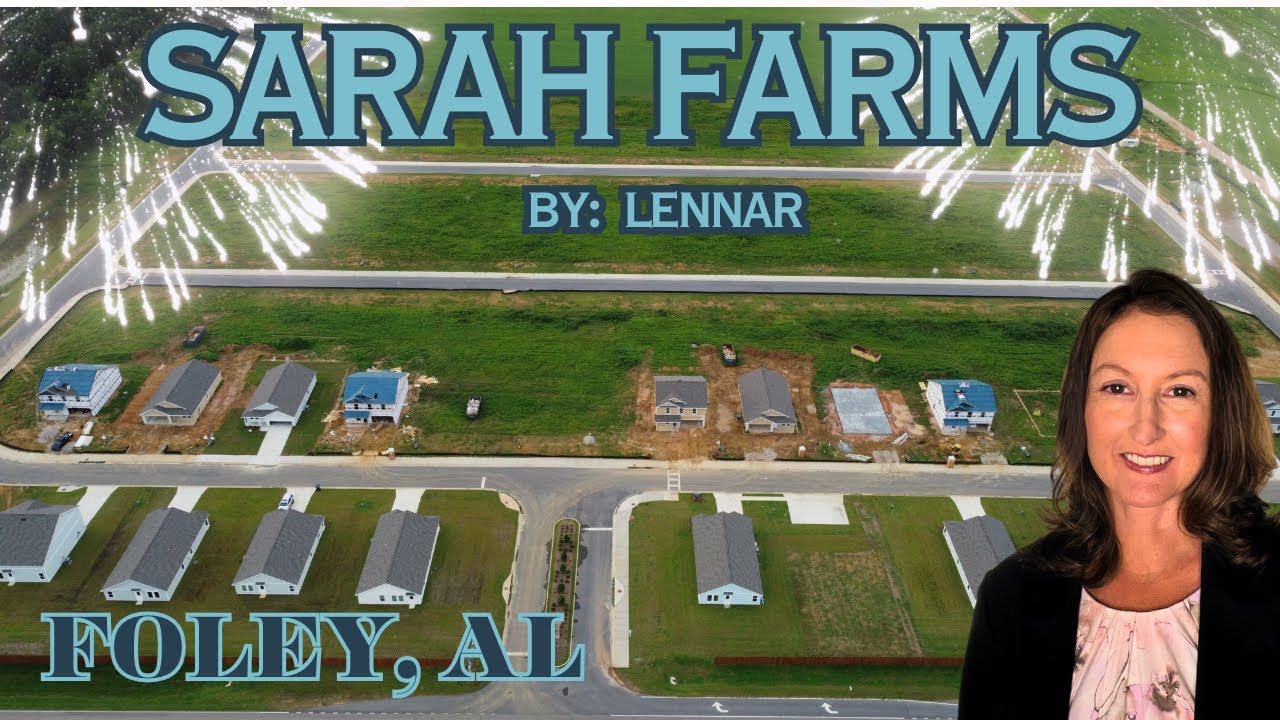 Flyover & Drive-Through Tour - New Construction Lennar Homes for Sale in Sarah Farms Foley Alabama