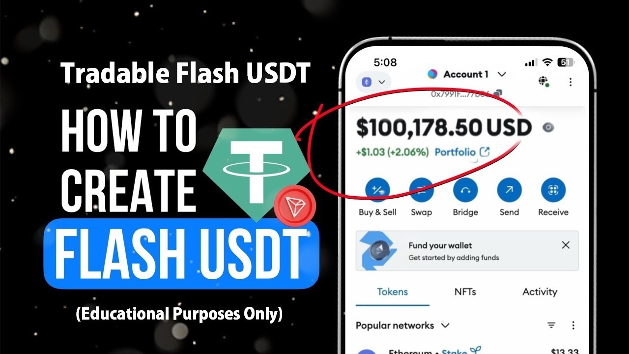 How to Create Tradable Flash USDT TRC20 in 2025! (Be Aware of The Scammers)