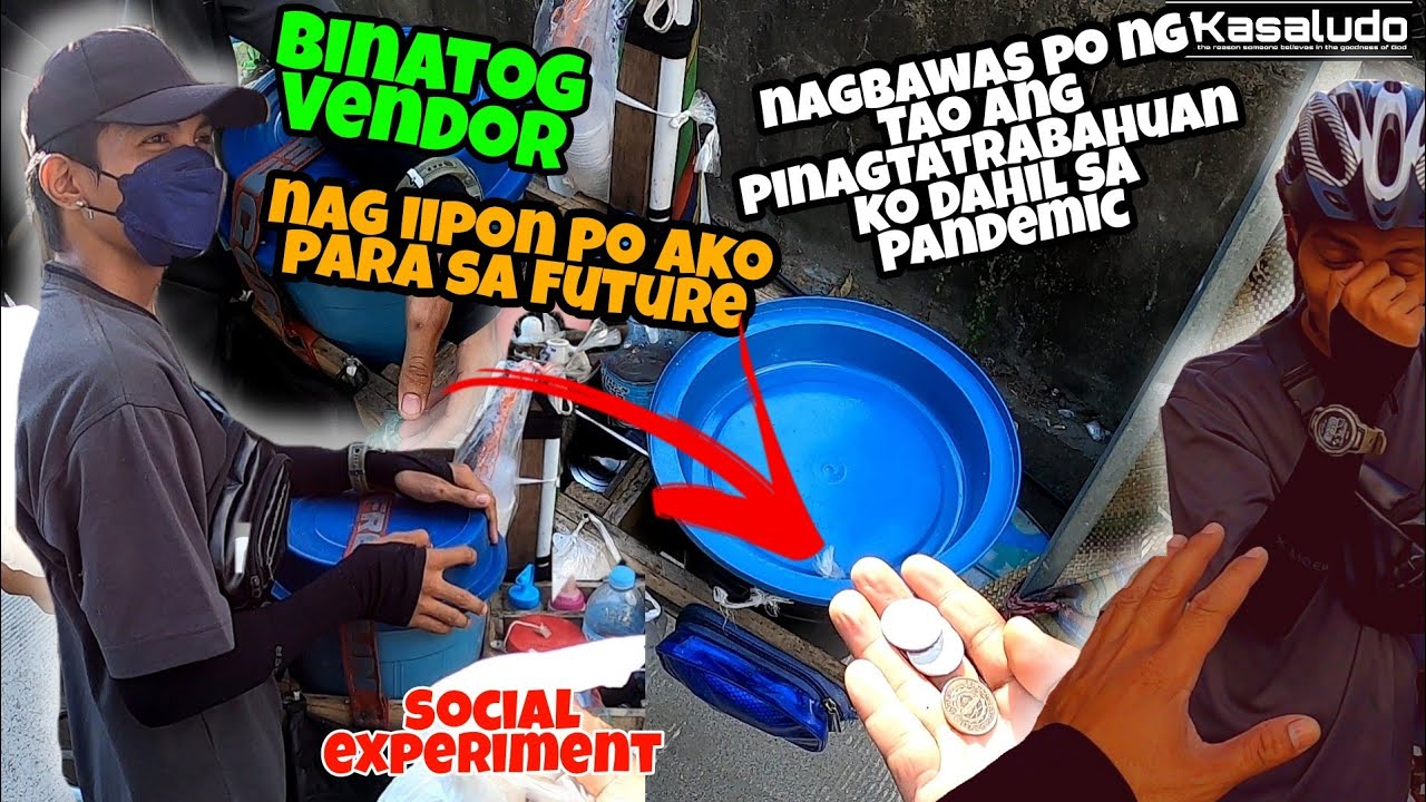 Dahil sa pandemic nawalan po ako ng trabaho| Binatig Vendor Kasaludo social Experiment|
