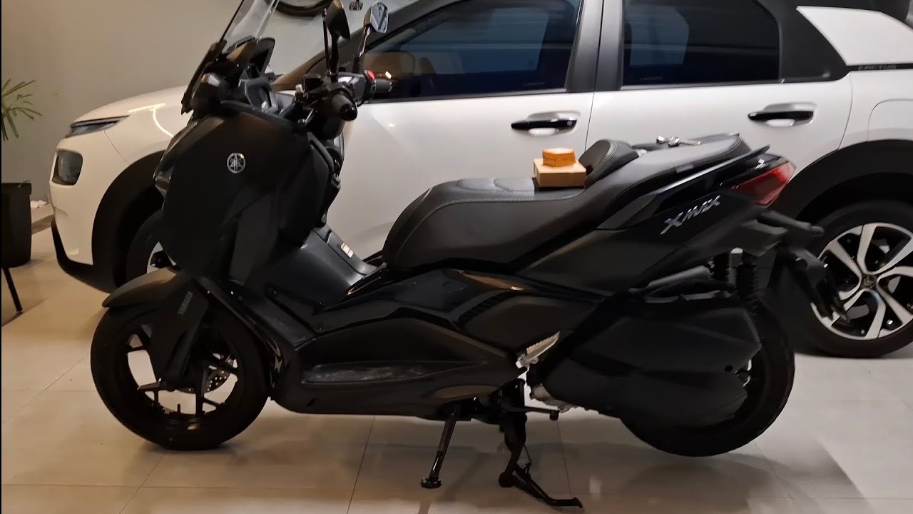 Instalação de manete esportivo com freio de estacionamento Xmax 300 e 250 2025