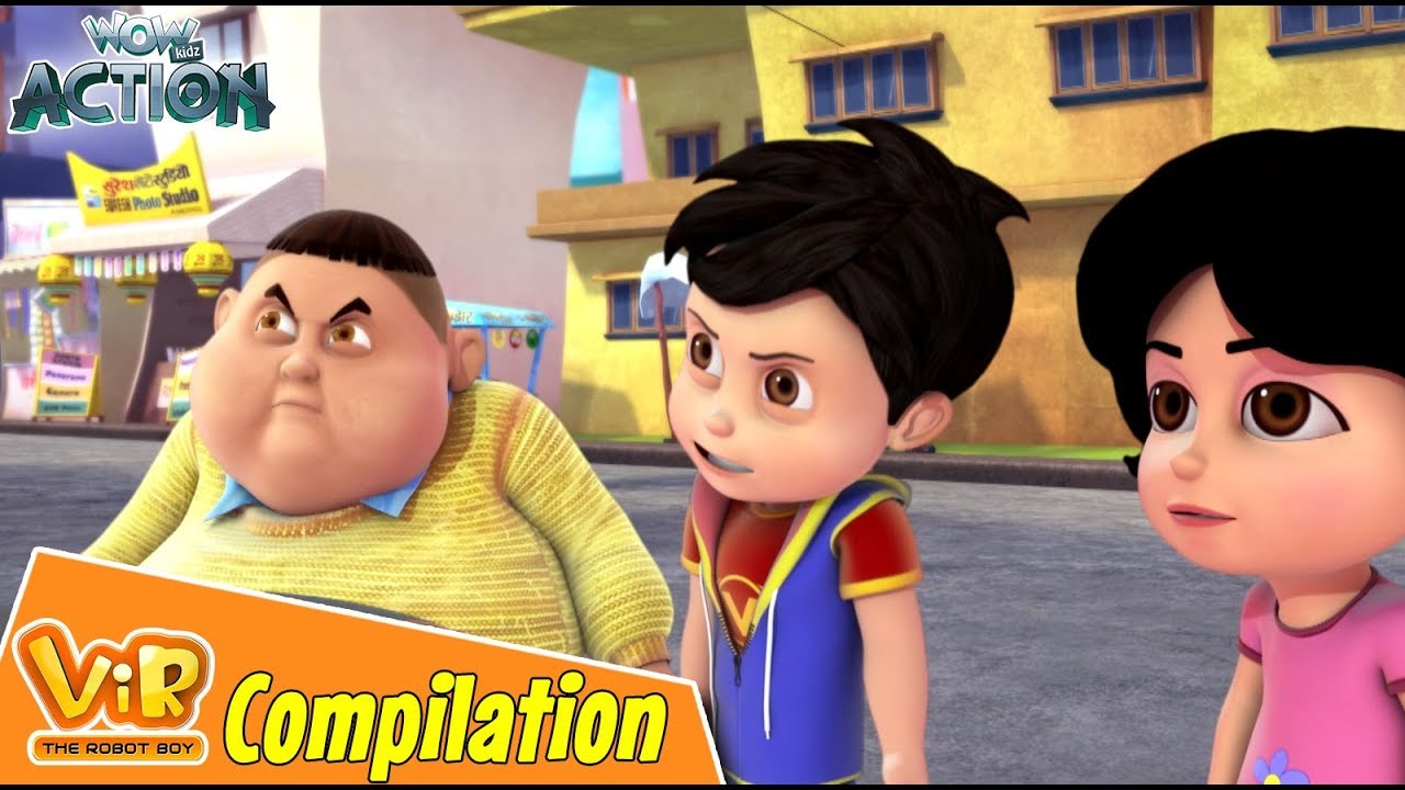 Vir The Robot Boy | Non Stop Action | Cartoon For Kids | Compilation 44