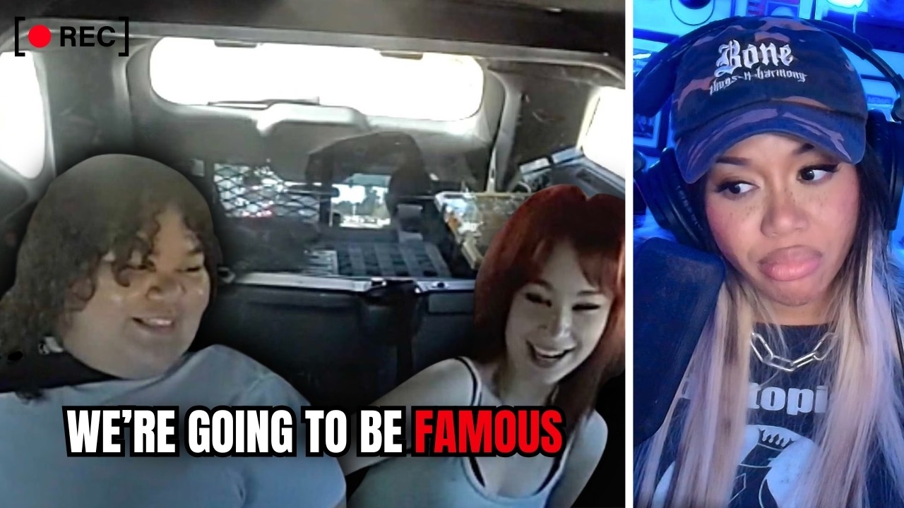 True Crime Fan Girls Roleplay in Back of Police Car