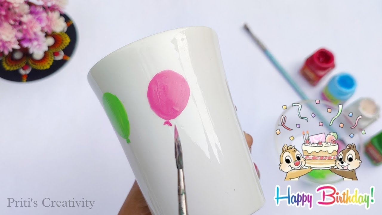 Diy Coffee Mug Painting | Best Birthday Gift Diy | Mug Painting for Birthday Gift | Unique Gift Idea