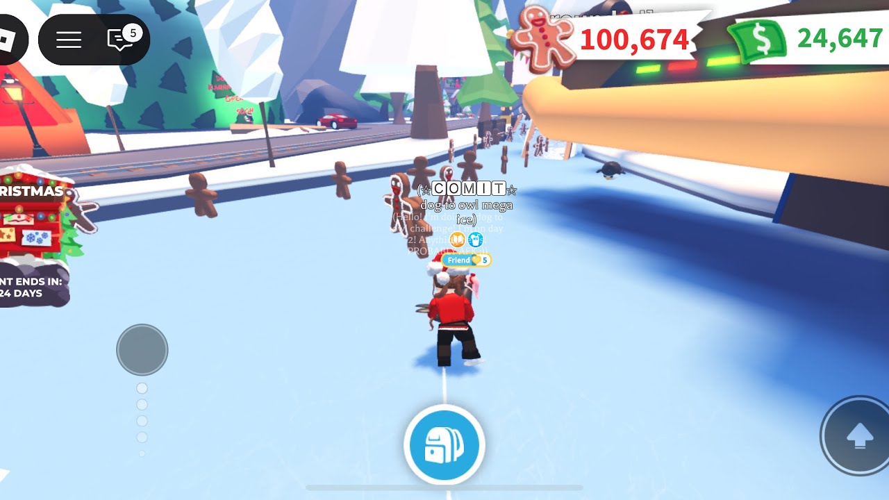GRIND THE CHRISTMAS UPDATE IN ADOPT ME WITH ME!