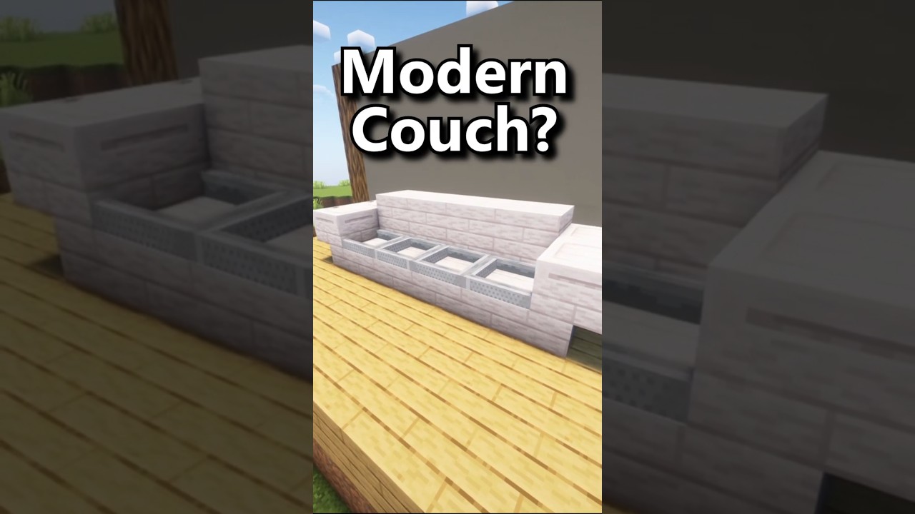 Minecraft Stylish Couch Build for Modern Interiors 🏠🛋️ #minecraft #viralvideo  #minecraftbuilding