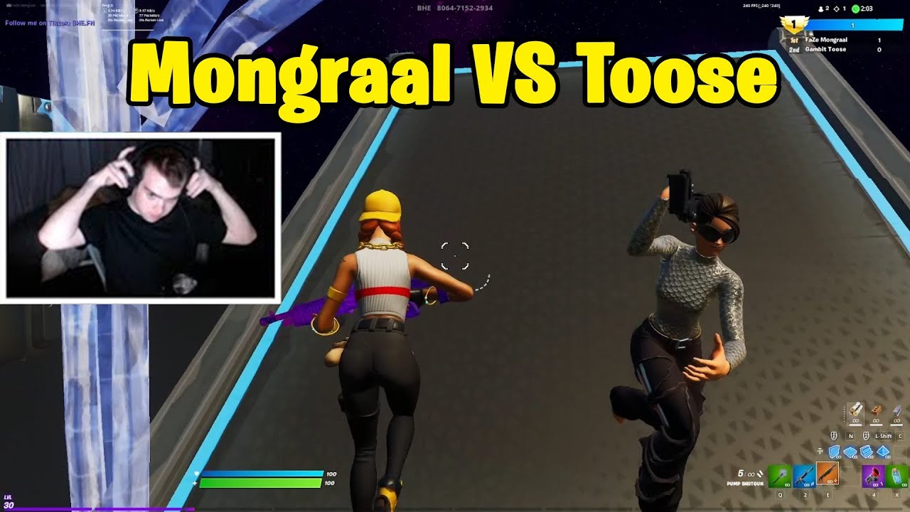 Mongraal 1v1 Gambit Toose