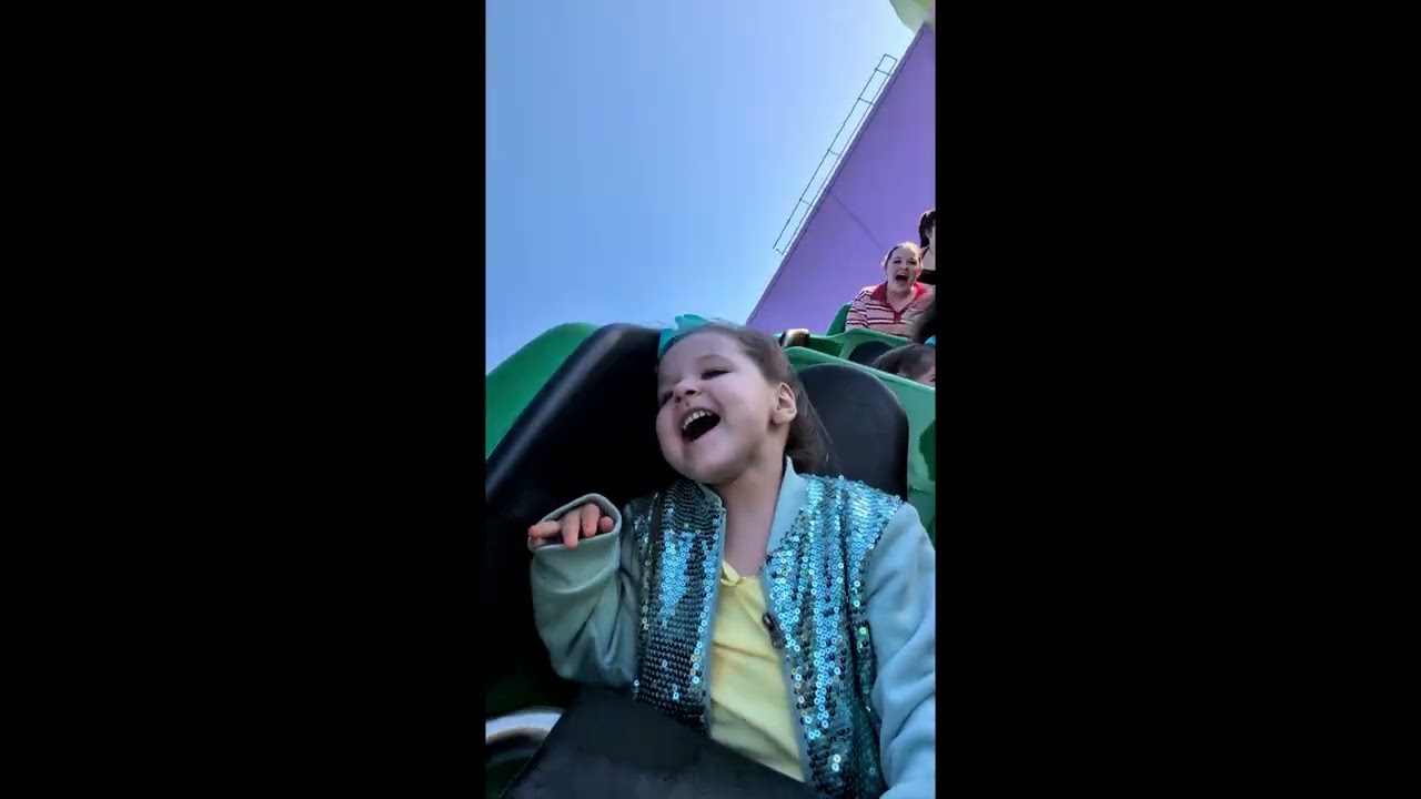 riding the lego dragon roller coaster with our family