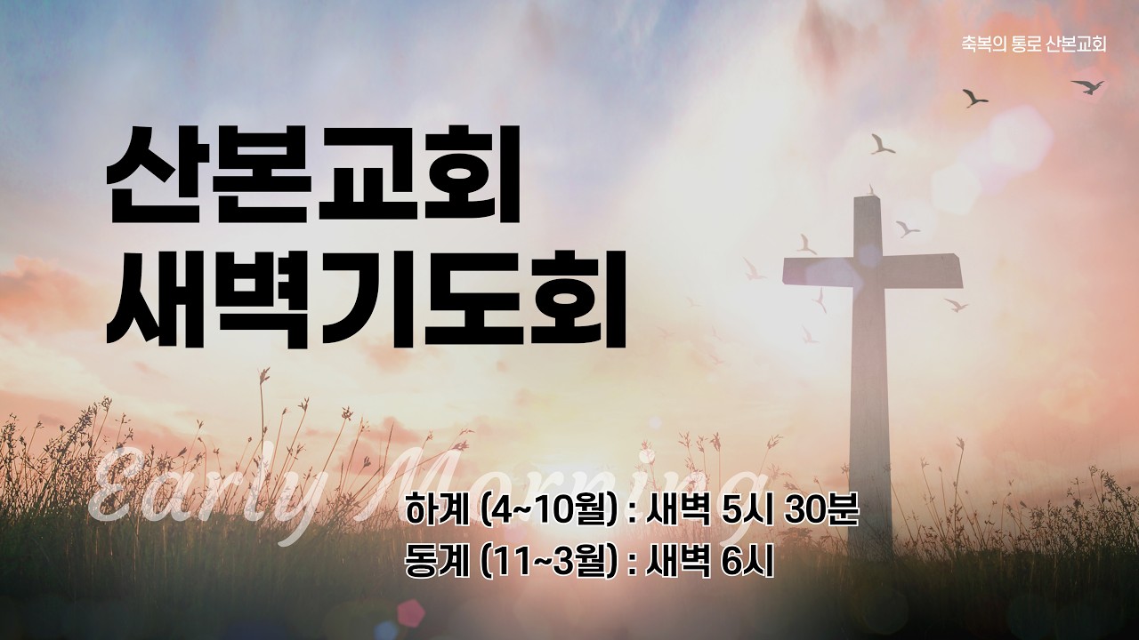 새벽기도회 - 2026년 3월 16일