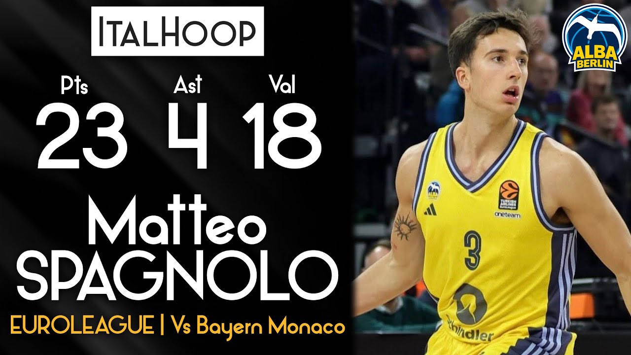 Matteo Spagnolo - Euroleague highlights vs Bayern Monaco