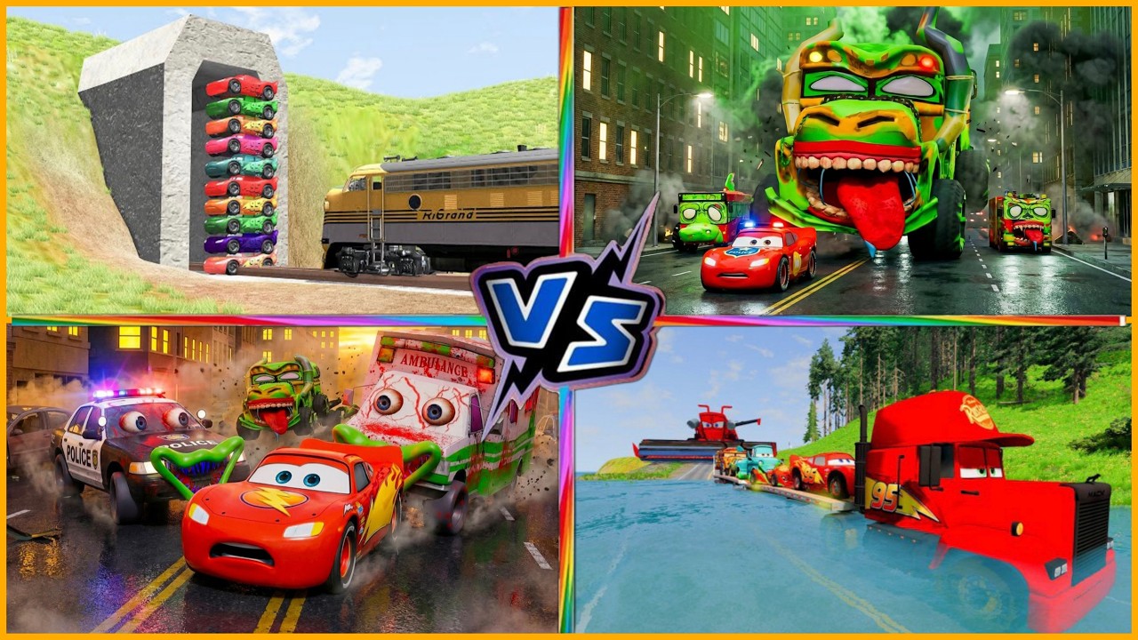 ULTIMATE SHOWDOWN! 🏎️🆚🤖 McQueen vs Giant Robot Army!