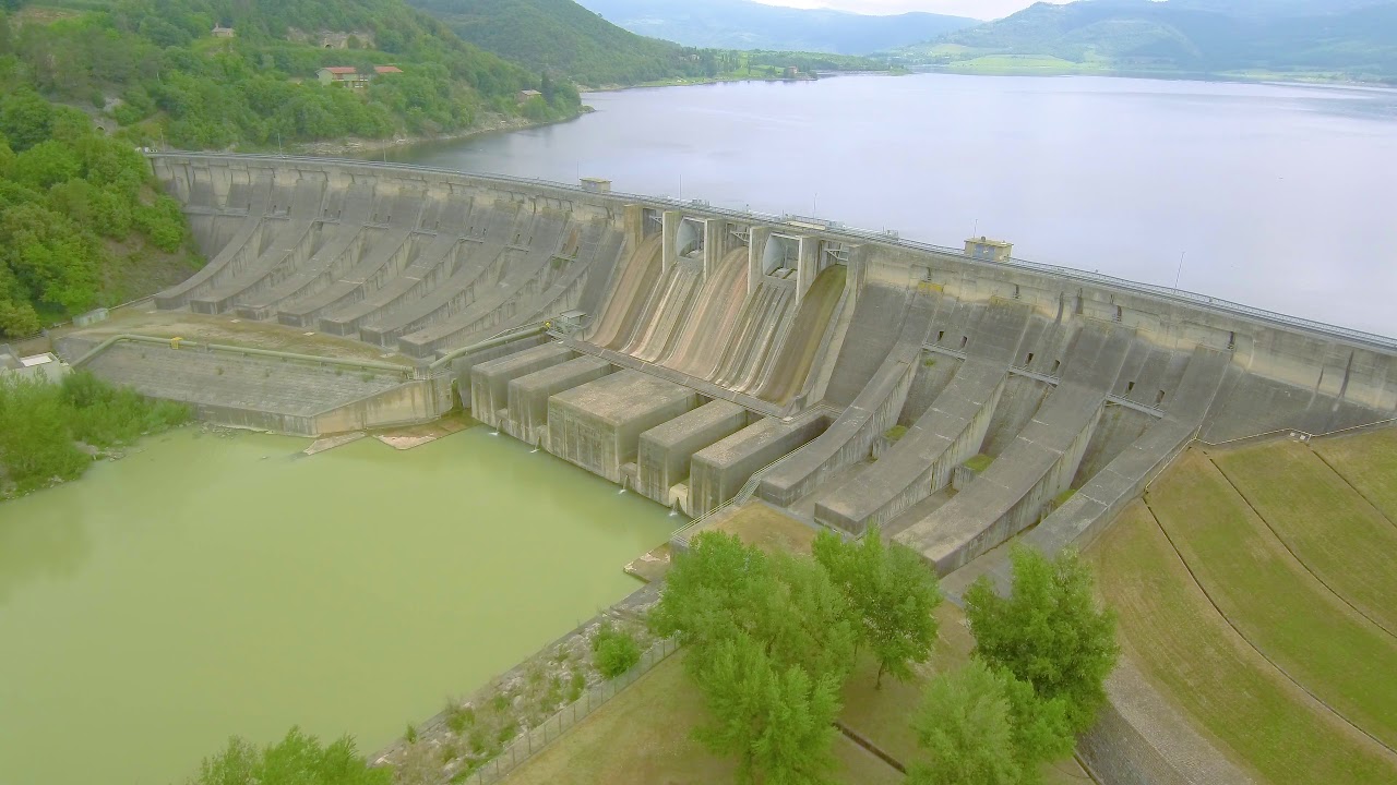 Diga e Lago di Corbara visto dal Drone Umbria - Xiaomi Mi Drone 4K