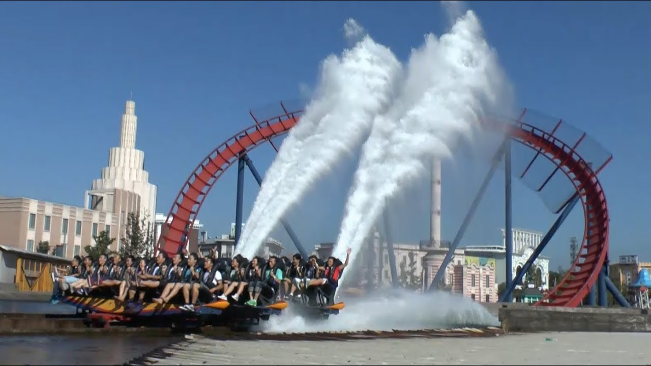 Diving Coaster - Happy Valley Shanghai (including POV)