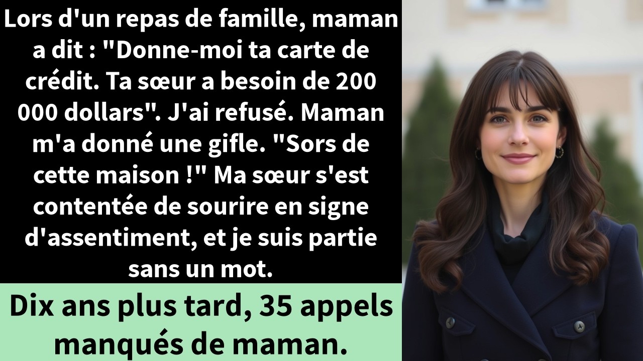Lors d'un repas de famille, maman a dit : 