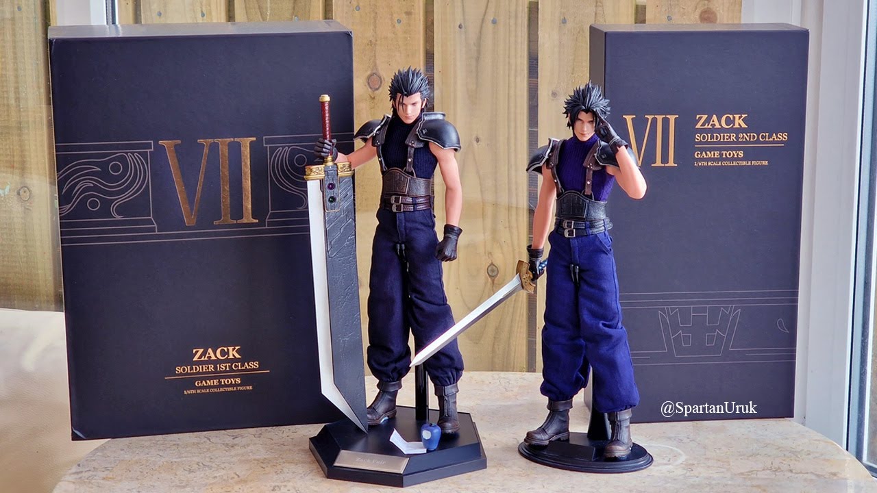 Обзор и сравнение всех фигурок GameToys Final Fantasy VII Crisis Core Soldier Zack Fair в масштаб...