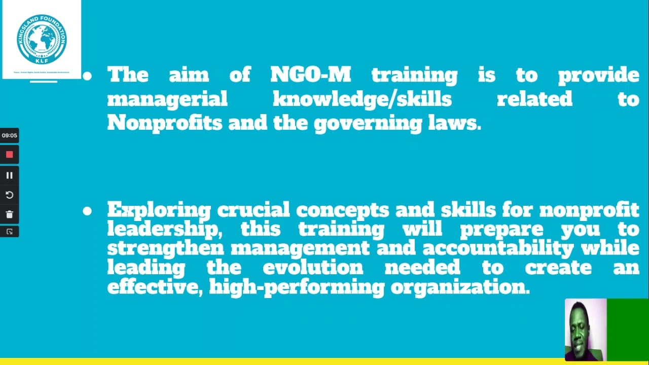 NGO Management & Law Training Course Day 1
