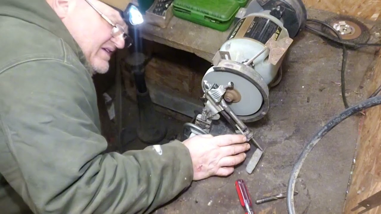 trying out sears drill bit sharpener